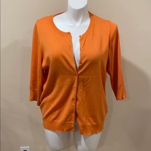 Orange cardigan